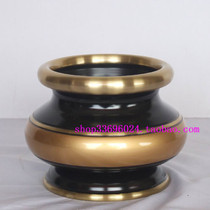 Taiwan fine copper aroma incense burner copper Buddha furnace incense purification furnace * 3 inch 8 pure copper gold edge furnace ancient