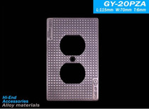  YARBO Yabao GY-20PZA ancient color rectangular two-hole standard American standard power outlet panel 115*70