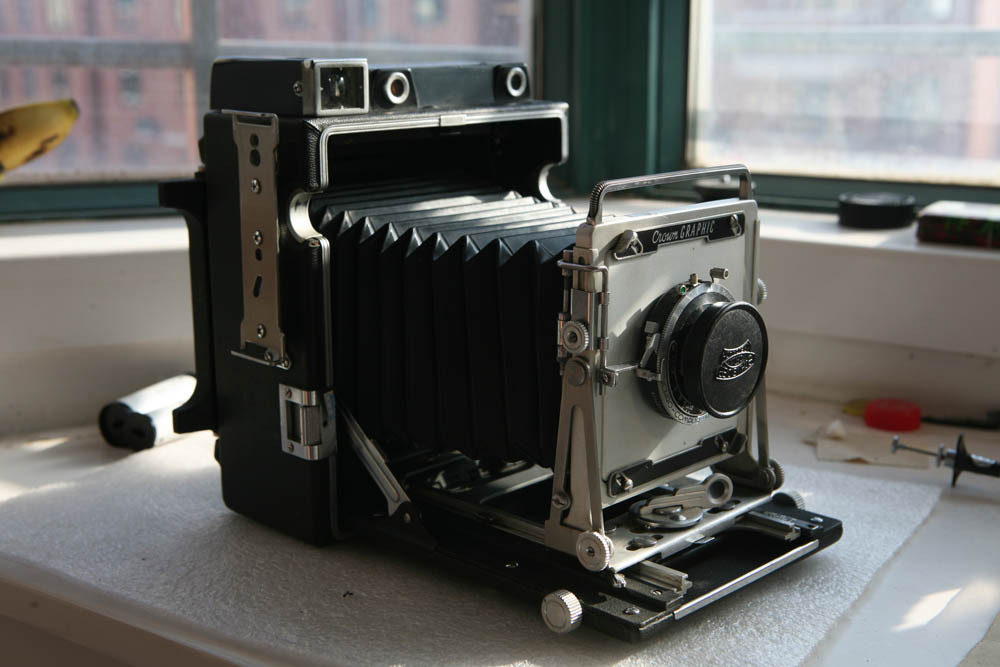 Graffie Crown Graphic4x5 135mm 4 7 Schneider head to send 1 4X5 box