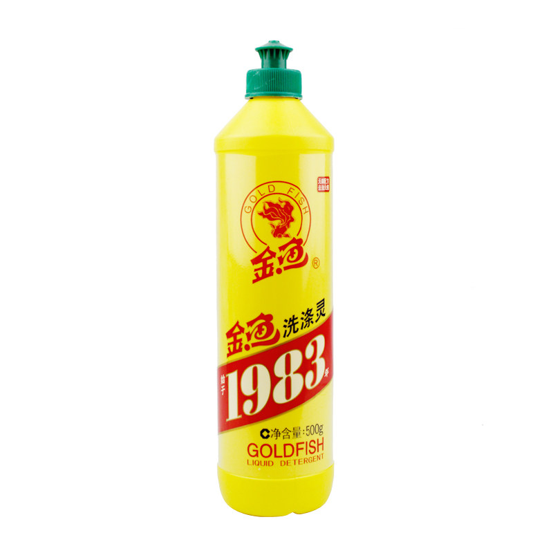 【天猫超市】金鱼洗涤灵500g 瓶装洗洁精 适用餐具果蔬 无磷
