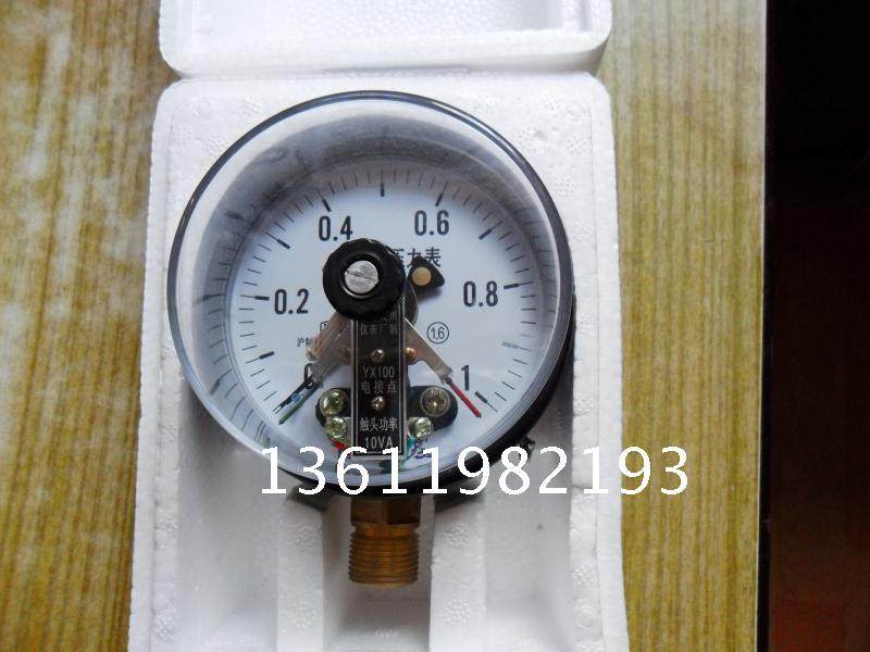 YX-100 electric junction pressure meter 0-1MPA (upper Heihetian meter factory)