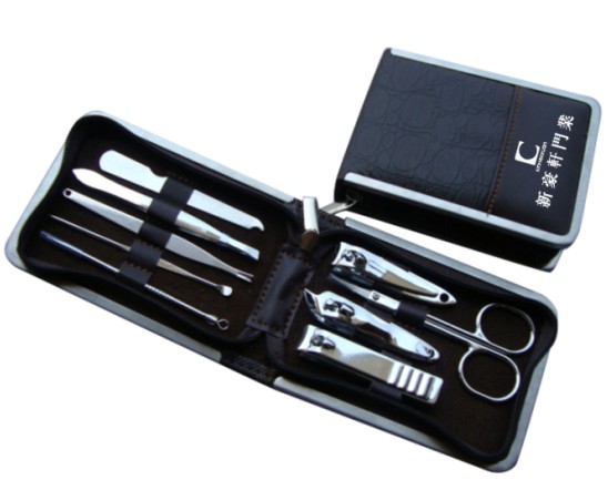 Goddess Festival Gift Carbon Steel Stainless Steel Nail Pliers Beauty Tool Nine Sets Nail Clippers Trim Tool 9 pieces