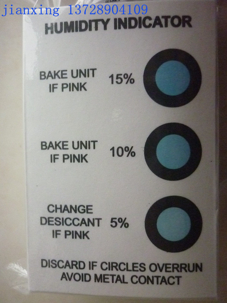 Humidity indicator card 3 points cobalt humidity card containing cobalt indicator card blue powder 5%-10%-150@P%