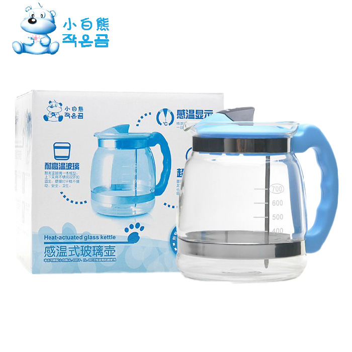 小白熊调奶器 婴儿恒温器配件冲奶器玻璃杯 0617 0813专用玻璃壶