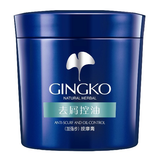 雅丽洁-银杏草本活能3X 去屑控油头皮头发按摩膏500g