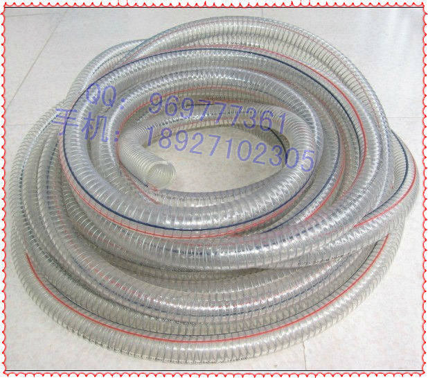1 inch steel wire spring pipe PVC wire pipe thickness transparent refueling pipe pump pump