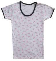 Canon Foreign Trade Day single child cotton thread fabric half sleeve knitted shirt T-shirt