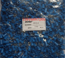 RV2-4 round pre-insulated end head cold press terminal wiring terminal O-round wiring terminal wire ear