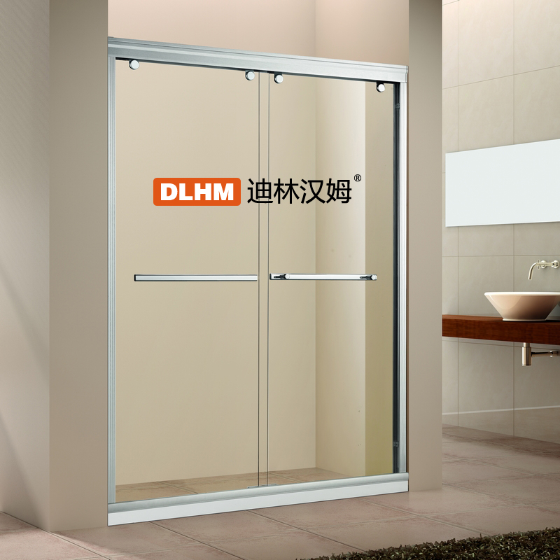 Dillingham shower room tempered glass simple powder room combination partition word screen non-standard customization