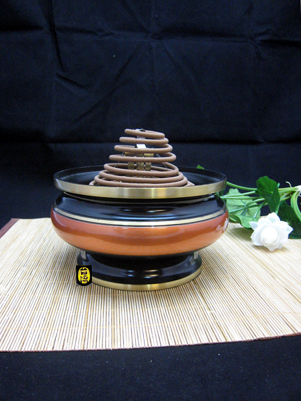 Buddhist Hall Appliances Ring Incense Stove Lavender Furnace Pure Bronze Incense Stove Large stock stove 24 hours Ring Incense