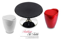 One table two chairs Round dining table Modern minimalist dining table Retractable dining table Modern minimalist furniture lifting coffee table