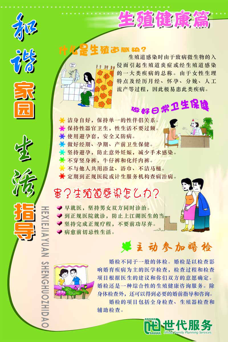海报印制93素材健康展板151生殖健康展板