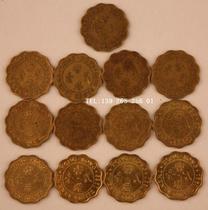 Hong Kong Coins 2 millium 1975 - 1991 13 large - complete set of Queen Elizabeth