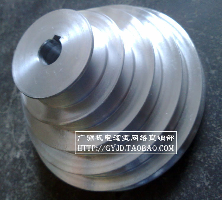 Type A 5 slot all aluminum pagoda pulley belt disc 16 19 22 24mm hole full drilling machine motor wheel