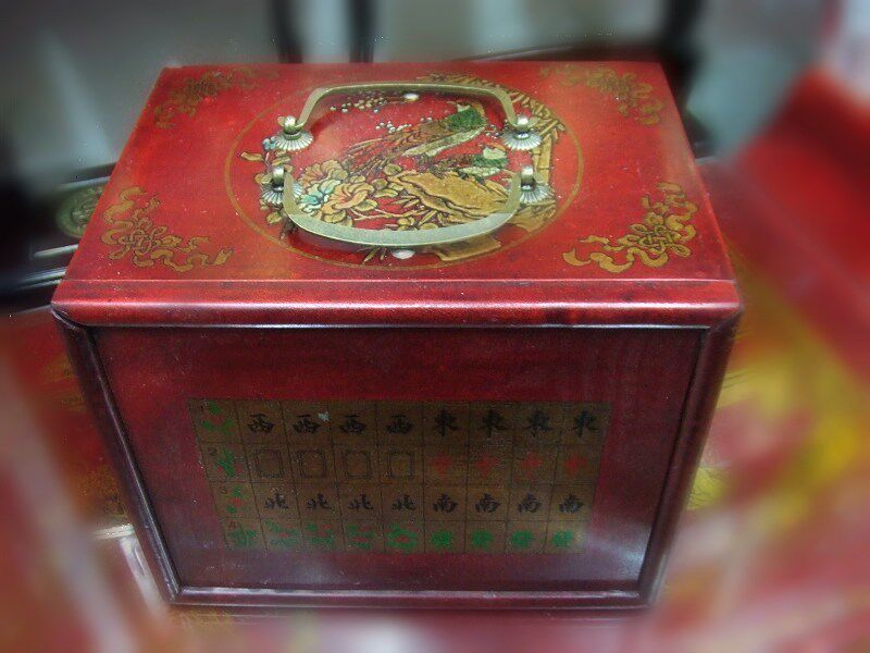Boutique antique mahjong case imitation ancient jewellery box antique 5 drawers mahjong case hand nostalgic mahjong case-Taobao