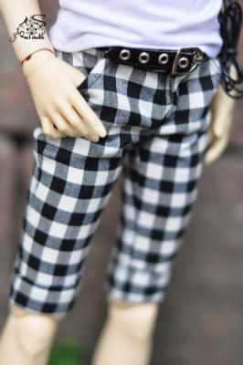 taobao agent M3 BJD baby clothing 4 points and 3 points HID Uncle Black White Piles in the pants strong uncle customized