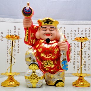 修明堂 开光珐琅绘彩鎏真金 唐密大黑天财神 送财神经等超多赠品