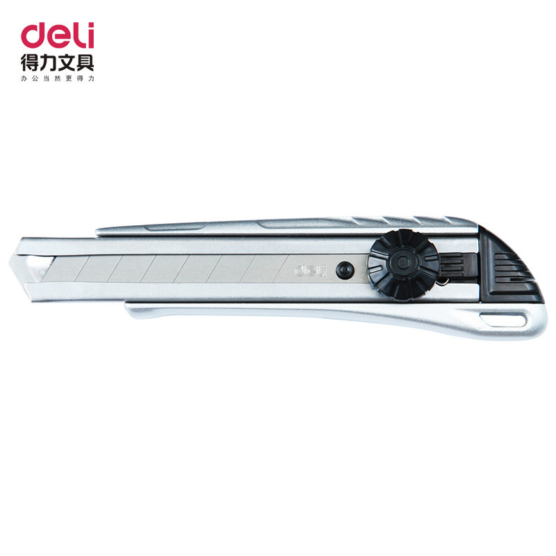 Multi-province Deli effective 2045 utility knife large aluminum alloy shell art knife high-quality blade paper knife cutting wallpaper