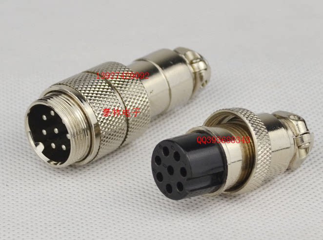 Aviation plug GX16-8 core docking aviation plug socket GX16-8 core docking type male and female hole needle