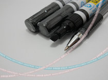 Lion Flat head marker pen Black Flat head Oily pen Lion 250mm microphone pen Oily quick-drying