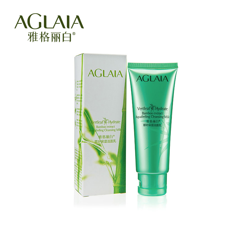 雅格丽白 翠叶保湿洁面乳100g 美白补水保湿护肤洗面奶正品