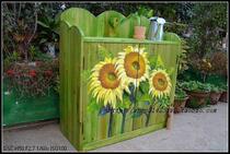 (Yesterdays Village) returned to Provence solid wood storage cabinet hand-painted shoe cabinet Miscellaneous cabinet customization