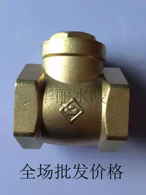Copper horizontal unidirectional non-return check valve pump valve switch water meter check 4 6 fen 1 inch 1 2