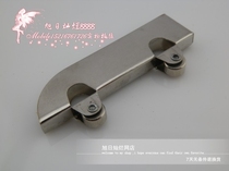 Stainless Steel Glass Pulley Glass Double Knife Wheel Glass Sliding Door Wheel Cabinet Door Wheel Mountain Slot Shifting Door Track Accessories