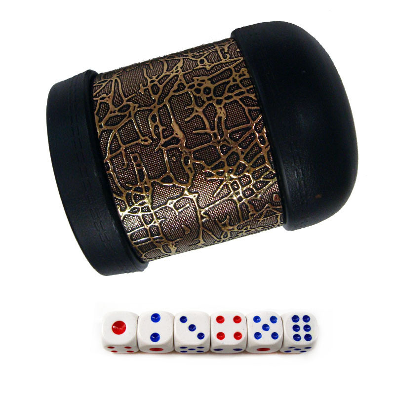 Bar Nightclub Supplies Round Head Circumcised Tree Root Textured Dice Rinsed to flush with 6 grains of dice