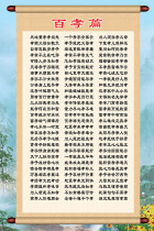 100 filial piety wall chart Chinese style classic poster Ancient poetry stickers Educational slogans 100 filial piety 60x90 6