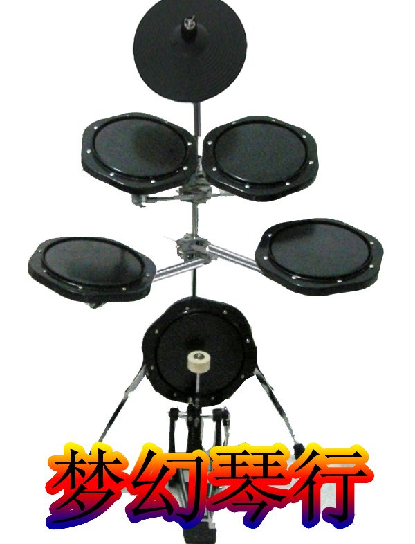 Dumb Drum Pad Set Portable Drum Dumb Drum True Drum Skin Mute Drum Percussion Board Drum Stick Bracket Practice Drum Cymbals