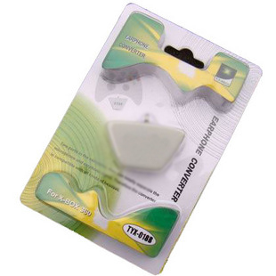 XBOX360 thick machine thin machine wireless handlebar handle headphone adapter with headphone and microphone connector