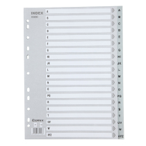 Qixin IX900 classification paper PP index paper 11-hole plastic spacer paper English letter A-Z paging paper