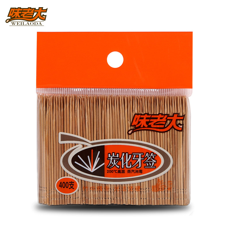 Wei Lao Lao toothpick Bamboo toothpick High quality bamboo and wood portable tooth picker Floss Super strength 400pcs large package