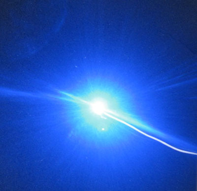 Imported plate unbright φ 5 blue LED light - emitting diode transparent blue light