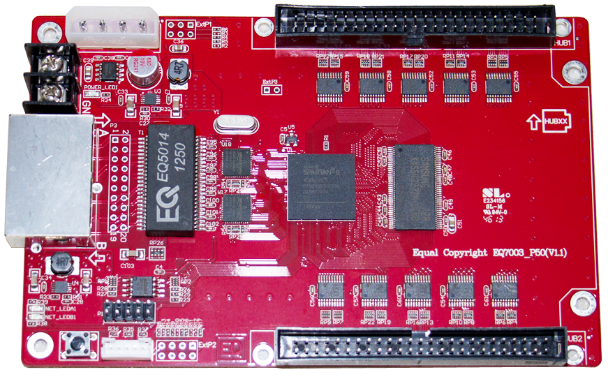 Aiquo EQ7003 Full Color Synchronous Receiving Card (EQ7003-75 80 Yuan Send Card 600 Yuan)