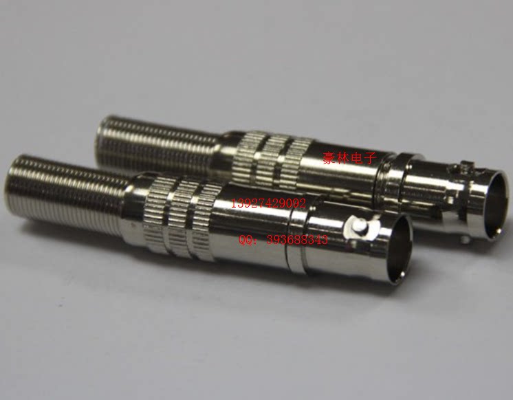 Surveillance video dedicated BNC female Q9 female plug welding type