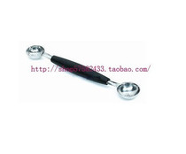 Refined plastic handle fruit dug stainless steel fruit spoon fruit spoon promotion price