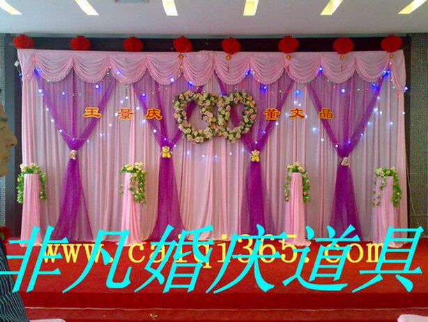 Popular factory direct sales props supplies Background yarn curtain Wedding booth new products