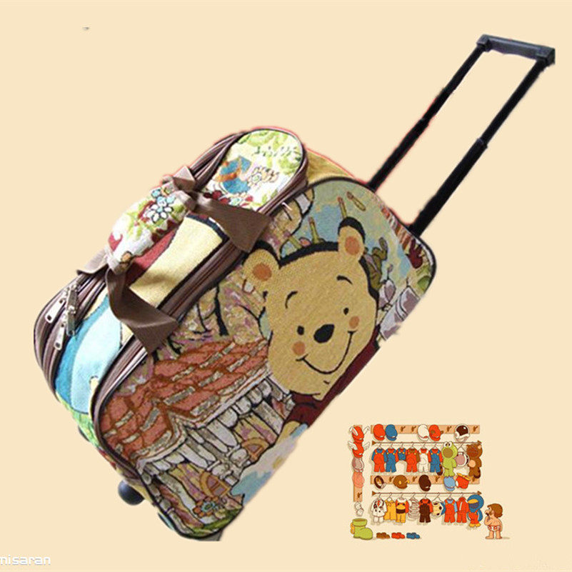 New Korean version of the pull-in-pull-in-box suitcase Suitcase Cartoon of the Crisp Moon Moon of the Crisp Moon Moon University Special Exhibition