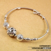 Trang sức bạc dân tộc bangle Bán buôn Thủ công gốc thời trang Retro Tây Tạng bạc nữ vòng đeo tay rỗng 5038