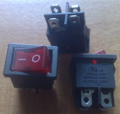 AC125V10A AC125V10A 250V 8A15X21 bronze foot four feet with lamp boat-shaped switching power switch 100 only to book