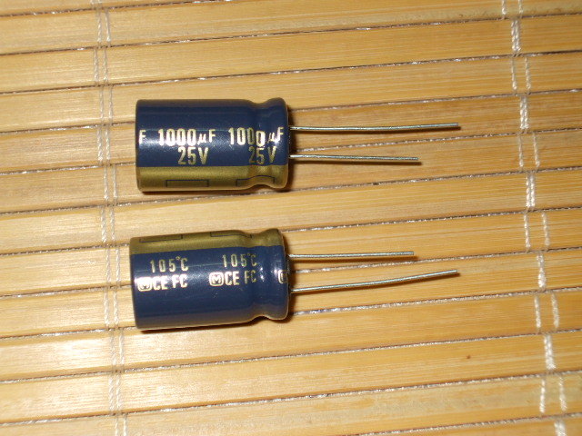 The Panasonic Golden Word 25V1500U capacitive