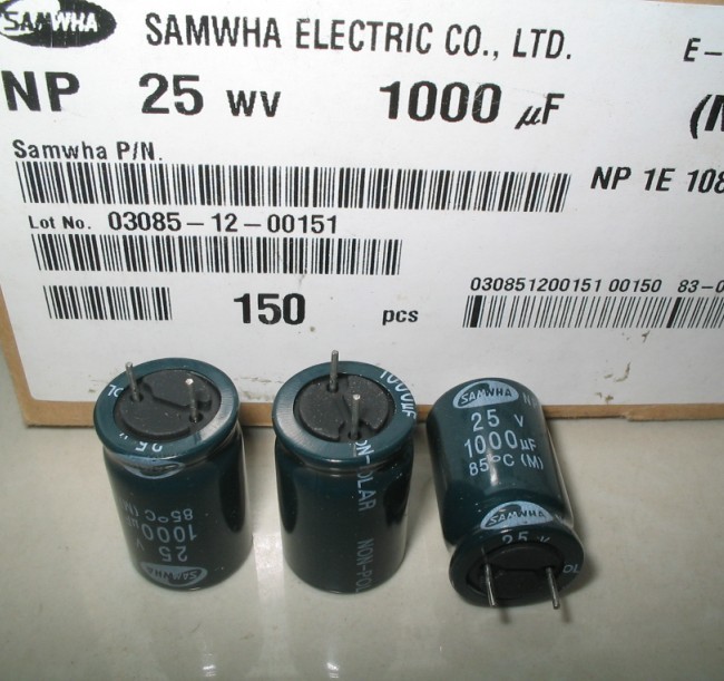 SAMWHA and 25V1000UF BP Promise-Taobao