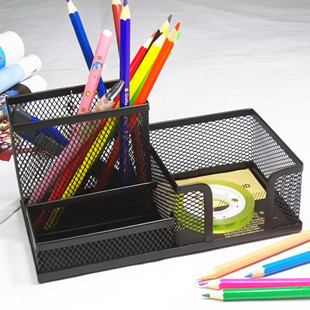 Able 9175 multifunction pen holder mesh thread combined pen holder metal wire holder