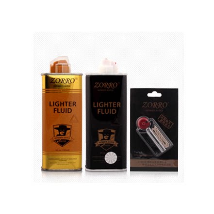Zorro lighter special kerosene fresh fragrance black gold wind - proof pure 2 bottles