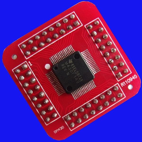 MSP430F169 single chip adapter board Weld MSP430 core chip