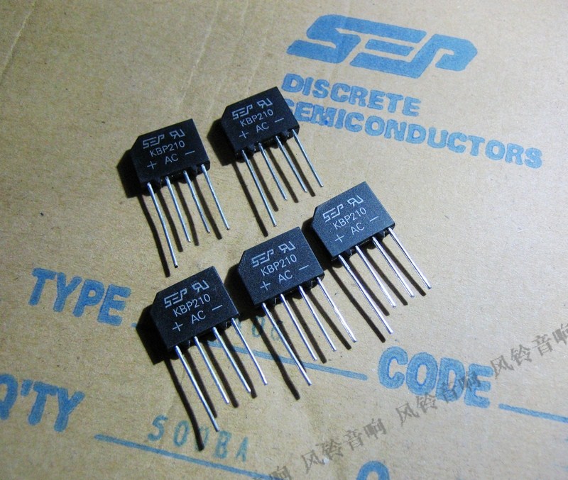 KBP210 Rectification Bridge 2A 1000V Flat Bridge Stack Pure Copper Pin-Taobao