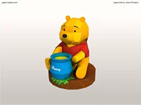 Full 68 Mô hình giấy lao động thủ công 3D DIY Winnie the Pooh winnie mô tả giấy mô hình giấy anime