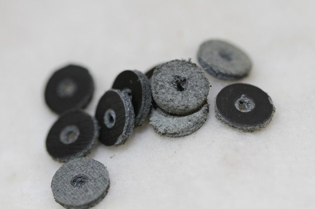 Tibetan Buddhist beads accessories pure black cowhide pad 100% pure cowhide 1cm